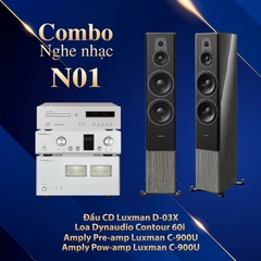 Dàn nghe nhạc N01 (Đầu CD Luxman D-03X + Dynaudio Contour 60i +Pre-amp Luxman C-900U +  Pow-amp Luxman M-900U)
