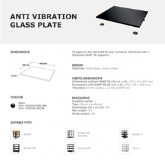 NORSTONE - SPIDER ANTI-VIBRATION & DAMP 50 GLASS PLATE