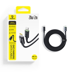 Cáp Sạc Nhanh Baseus Dòng Huỳnh Quang Cho iPhone/iPad, Dây Dài 1m 2m Tiện Dùng