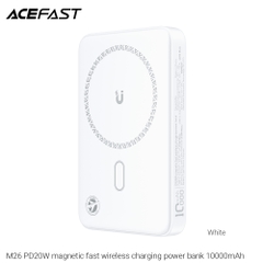 Pin sạc dự phòng ACEFAST M26 - Công suất 20W, 10000mAh, sạc không dây từ tính.