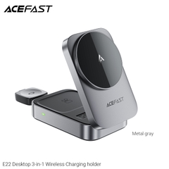 Giá đỡ điện thoại kiêm sạc không dây 3 trong 1 ACEFAST E22