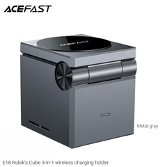 Giá đỡ điện thoại kiêm sạc không dây 3 trong 1 ACEFAST E18 Rubik's Cube