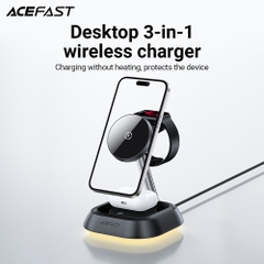 Giá đỡ kiêm sạc không dây 3 trong 1 để bàn ACEFAST E16