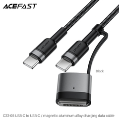 Cáp Sạc Nhanh 2 Trong 1 Tích Hợp Nam Châm Acefast C22-05 (Sạc & Truyền Dữ Liệu)