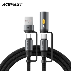 Cáp ACEFAST J6 USB-C to USB-A kèm bật lửa di động (60W)