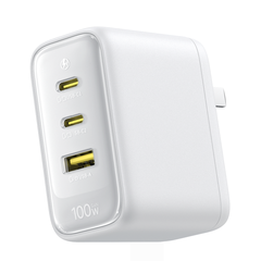 Bộ sạc nhanh Baseus EnerFill FE22 3 cổng 2 USB-C + 1 USB-A, chân gập US, thiết kế gọn gàng