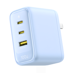Bộ sạc nhanh Baseus EnerFill FE22 3 cổng 2 USB-C + 1 USB-A, chân gập US, thiết kế gọn gàng