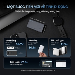 Sạc nhanh Cuktech Ultra-thin GaN Charger 65W (2C) PD3.0/PPS2.0/QC4.0 – AC65S