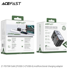 Bộ sạc ACEFAST Z1 PD75W GaN