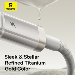 Cáp Sạc Nhanh USB to I.P Baseus Titanium Alloy 2.4A (480Mbps)