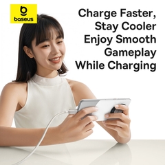 Cáp sạc USB to Type C Baseus Titanium Alloy Fast Charging Cable USB to Type-C 100W Galaxy Titanium Gold