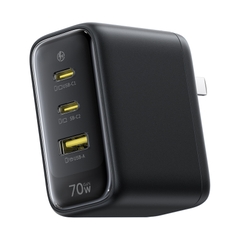 Bộ sạc nhanh Baseus EnerFill FE22 3 cổng 2 USB-C + 1 USB-A, chân gập US, thiết kế gọn gàng