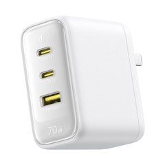 Bộ sạc nhanh Baseus EnerFill FE22 3 cổng 2 USB-C + 1 USB-A, chân gập US, thiết kế gọn gàng