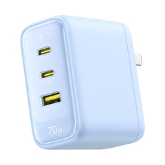 Bộ sạc nhanh Baseus EnerFill FE22 3 cổng 2 USB-C + 1 USB-A, chân gập US, thiết kế gọn gàng