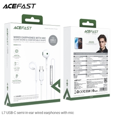 Tai Nghe Có Dây ACRFAST L7 USB-C Chính Hãng – Dạng Nửa In-Ear, Âm Thanh Rõ Nét, Kèm Micro Đàm Thoại