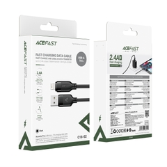 Cáp Sạc ACEFAST C16-02 USB-A sang L dài 1.2m, vỏ TPE, sạc nhanh, hỗ trợ truyền dữ liệu