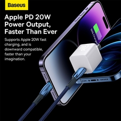 Cáp Sạc Nhanh C to Lightning Cho iphone Series Baseus Glimmer Series Fast Charging Data Cable Type-C to iP 20W