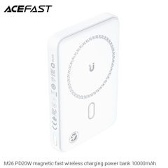 Pin sạc dự phòng ACEFAST M26 - Công suất 20W, 10000mAh, sạc không dây từ tính.