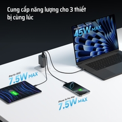 Sạc nhanh Cuktech Multi-ports GaN Charger 65W (2C1A) PD/PPS/QC3+ – AD653C