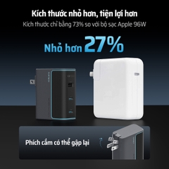 Củ Sạc Nhanh GaN CUKTECH 100W AD1003US – Hỗ Trợ PD3.1 / PPS2.0 / QC4.0 / Mi Turbo