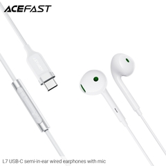 Tai Nghe Có Dây ACRFAST L7 USB-C Chính Hãng – Dạng Nửa In-Ear, Âm Thanh Rõ Nét, Kèm Micro Đàm Thoại