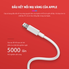 Cáp CUKTECH AL813C USB-A Sang Lightning dành cho iphone 1m