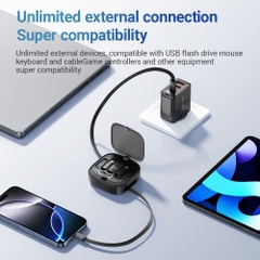 Bộ du lịch đa năng ACEFAST J3 kèm cáp sạc dữ liệu rút gọn