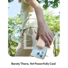 AECOOLY Pocket 01 – Quạt Cầm Tay Gập Gọn, Pin 2000mAh, 3 Chế Độ Gió, 3600rpm, Thời Gian Dùng 17h