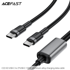 Cáp sạc nhanh 2 đầu và truyền dữ liệu ACEFAST C22-02 C to C 100W