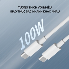 Cáp Sạc Nhanh C to C 1m 100W CUKTECH KLC-5499