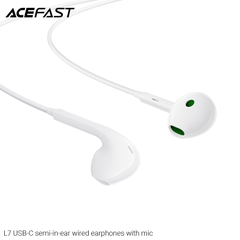 Tai Nghe Có Dây ACRFAST L7 USB-C Chính Hãng – Dạng Nửa In-Ear, Âm Thanh Rõ Nét, Kèm Micro Đàm Thoại