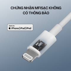 Cáp Sạc Nhanh iPhone 1m CUKTECH KLC-5497 USB-C to Lightning, MFi