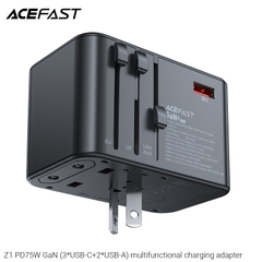 Bộ sạc ACEFAST Z1 PD75W GaN