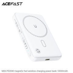Pin sạc dự phòng ACEFAST M26 - Công suất 20W, 10000mAh, sạc không dây từ tính.
