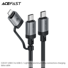 ACEFAST C20-01 – Cáp Sạc Nhanh & Truyền Dữ Liệu (USB-C to I.P/USB-C)