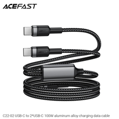 Cáp sạc nhanh 2 đầu và truyền dữ liệu ACEFAST C22-02 C to C 100W