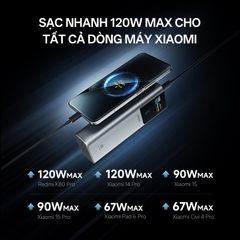 Pin dự phòng Cuktech No.10 Plus Power Bank 15.000mAh 150W PD3.0/PPS5A/QC/Mi Turbro 120W – PB150P