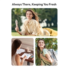 AECOOLY Pocket 01 – Quạt Cầm Tay Gập Gọn, Pin 2000mAh, 3 Chế Độ Gió, 3600rpm, Thời Gian Dùng 17h