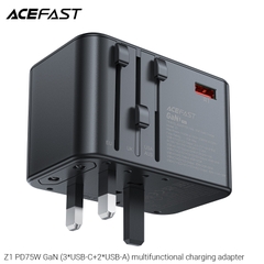Bộ sạc ACEFAST Z1 PD75W GaN