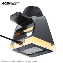 Giá đỡ kiêm sạc không dây 3 trong 1 để bàn ACEFAST E17