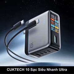 Củ sạc nhanh CUKTECH 10 Ultra GaN 120W Super Charger – AD1204U