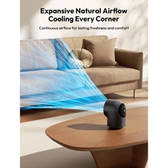 AECOOLY Chic 01 – Quạt Để Bàn Pin 8000mAh, Thời Gian Dùng 40h, Điều Chỉnh 100 Mức Gió, Màn Hình LED, Gió Đa Góc