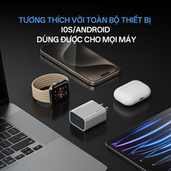 Sạc Cuktech GAN 1C 30W kèm cáp C-C (CN) A18C