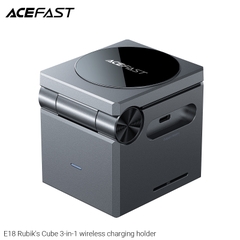 Giá đỡ điện thoại kiêm sạc không dây 3 trong 1 ACEFAST E18 Rubik's Cube