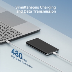 Cáp sạc C to C 60W CukTech CTC315P sạc nhanh, bền bỉ và an toàn vượt trội