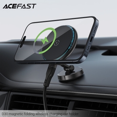 Giá Đỡ Sạc Không Dây Nam Châm ACEFAST D30 Gắn Taplo Xe Hơi