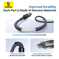 Cáp sạc nhanh Baseus Display USB-A sang I.P 2.4A