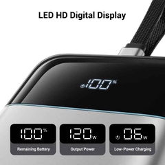 Pin Sạc Dự Phòng CUKTECH 25 SE 25000mAh 120W, Cáp Type-C Tích Hợp, Màn Hình Hiển Thị, Sạc Nhanh - LPB252N
