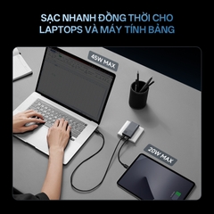 Sạc nhanh Cuktech Ultra-thin GaN Charger 65W (2C) PD3.0/PPS2.0/QC4.0 – AC65S