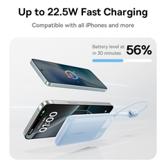Pin sạc dự phòng Baseus EnerFill FC11 Digital Display Power Bank with Dual Built-in Cables 20000mAh 22.5W
